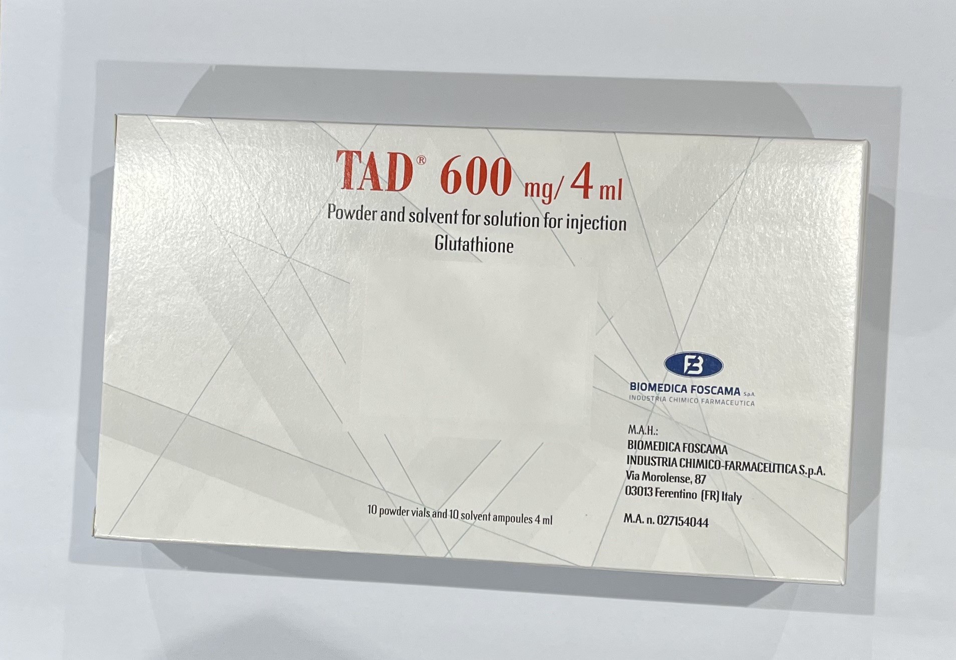 TAD 600mg/4ml TAD 600mg/4ml